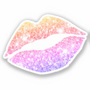Glam Aesthetic Funky Girly Glitter Lips