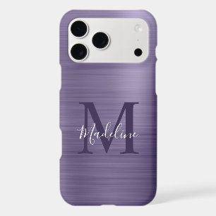 Glam Brossé Métallisé Violet Minuit Monogramme