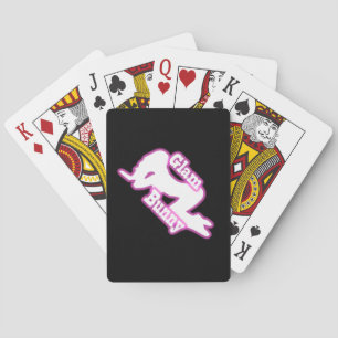 Glam Bunny Crawl Logo Playing Cards