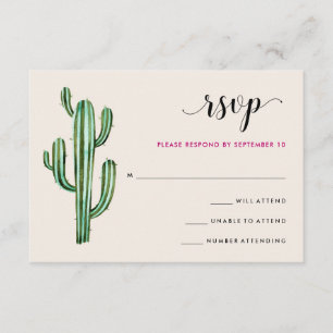 Glam Cactus Desert Stripes Wedding Response