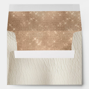 Glam Champagne Glitz Cream  Envelope