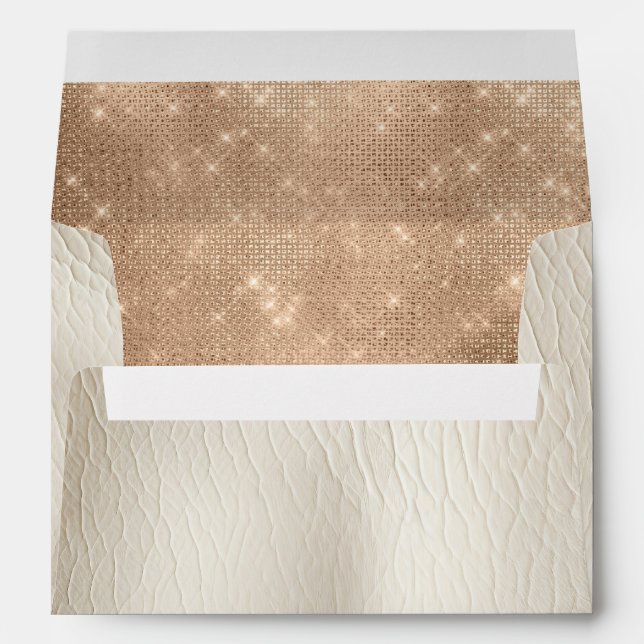 Glam Champagne Glitz Cream  Envelope (Back (Bottom))
