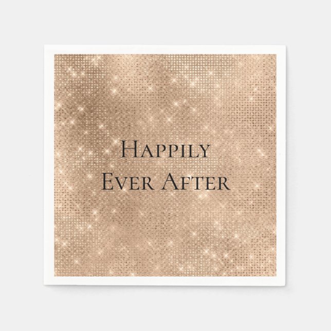 Glam Champagne Glitz Napkin (Front)