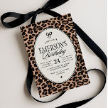 Glam Cheetah Print Birthday Party Invitation<br><div class="desc">Celebrate in style with this glam cheetah print birthday invitation featuring a chic bow accent and neutral tones.</div>