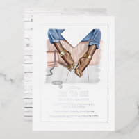Glam Chic Fashion Show Foil Invitation