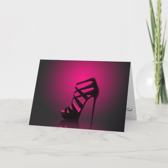 Glam Chic High Heures Carte de remerciements (Devant)