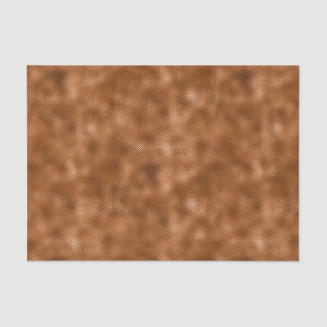 Glam Copper Mottled Shimmer Graphic Tissue Paper (Front)