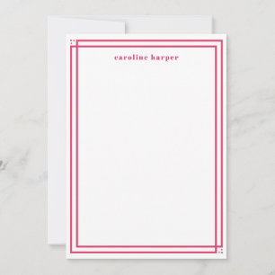 Glam Custom Name Pink Personalized Card