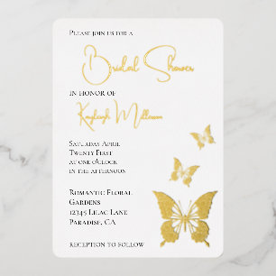 Glam Diamonds Butterflies Bridal Shower