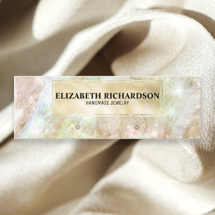 Glam Elegant Luxury Iridescent Jewellery Display Mini Business Card