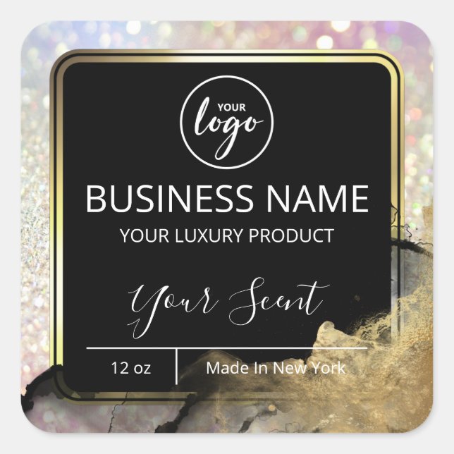 Glam Enk Holographique Étincelles Étiquettes de be (Devant)