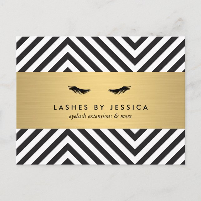 Glam Eyelashes avec carte postale Motif en gras (Devant)