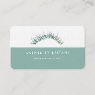 Glam Eyelashes Carte de visite texte blanc