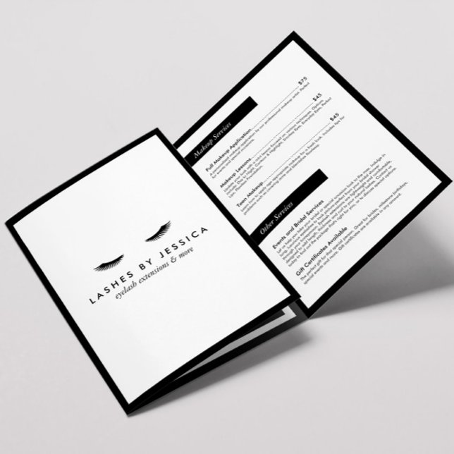 Glam Eyelashes Extensions Salon Brochure (Creator Uploaded)