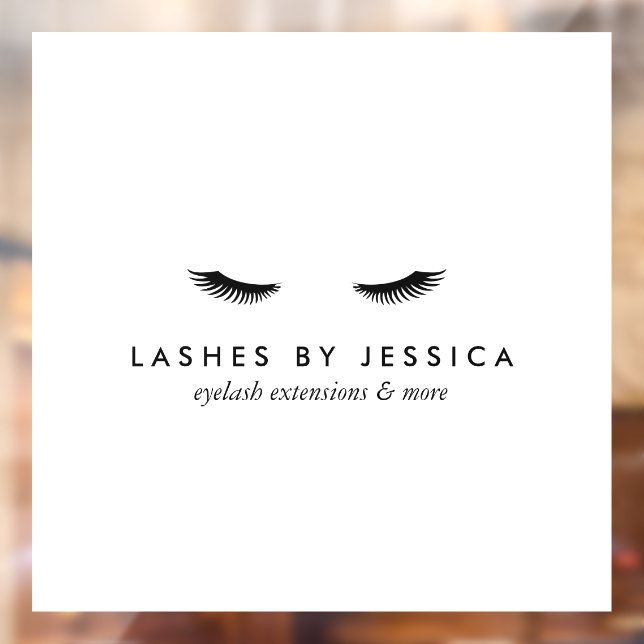 Glam Eyelashes Window Cling (Sheet 2)