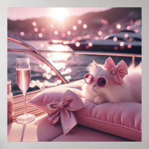 Glam fashion luxury lifestyle photo poster