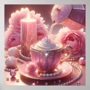 Glam fashion luxury lifestyle photo poster