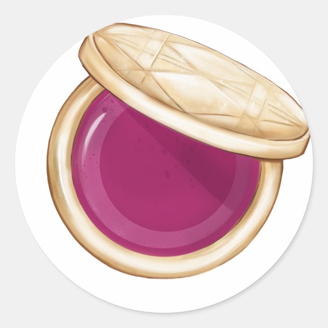 Glam Fashion Show Classic Round Sticker (Front)