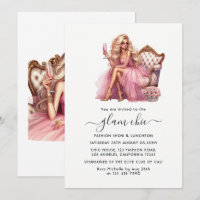 Glam Fashion Show Invitation