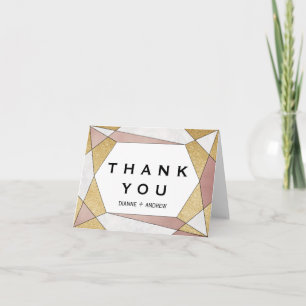 Glam Geometric Diamond Thank You