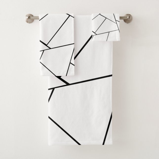 Glam géométrique noir blanc #1 #décoration #geo (En situation)