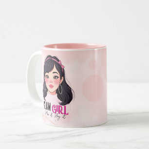 GLAM GIRL Two-Tone COFFEE MUG