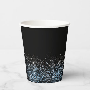 Glam Glitter black party paper cup