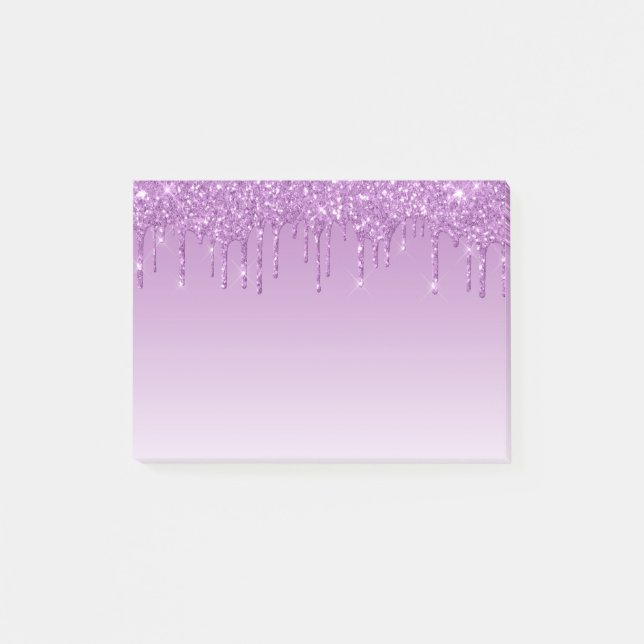 Glam & Glitter Drip Post-it Notes (Front)