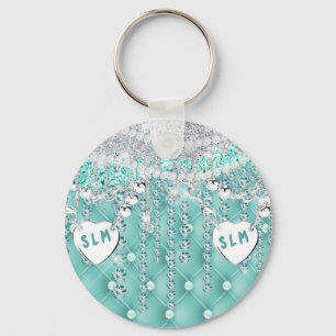Glam Glitter Girly  Keychain