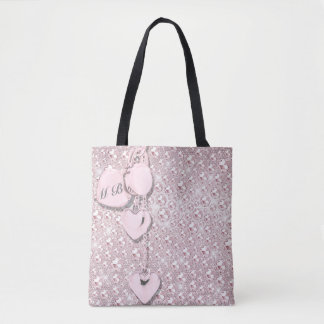 Glam Glitter Girly Pink Tote Bag