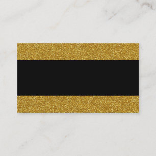 Glam Gold and Black Wedding Place Cards