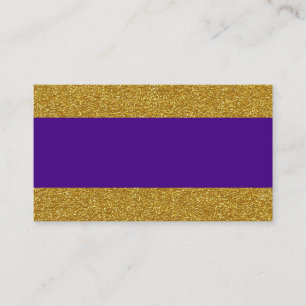 Glam Gold and Purple Wedding Place Cards