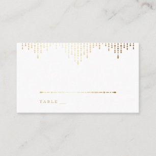 Glam gold art deco vintage wedding place cards