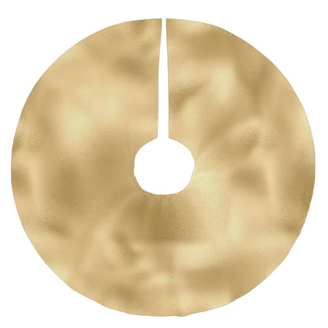 Glam Gold   Brushed Polyester Tree Skirt (Front)