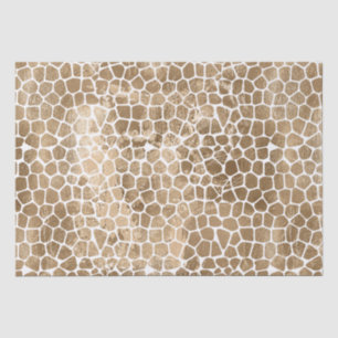 Glam Gold Giraffe Print Tissue Paper