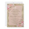 Glam Gold Glitter Blush Floral First Communion