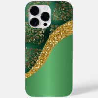 Glam Gold Glitter Green Metallic 