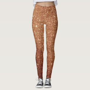 Glam gold glitter leggings
