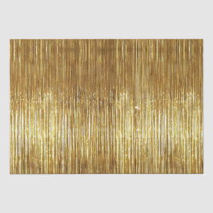 Glam Gold Glitzy Sparkle Stripes  Tissue Paper