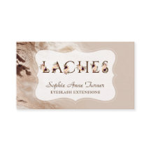Glam Gold Marble Floral Letter EyeLash Extensions