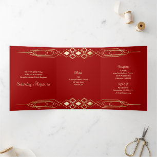 Glam Gold Quinceanera Party Invitation