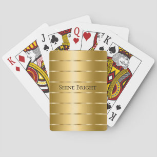 Glam Gold Ribbon  Playing Cards