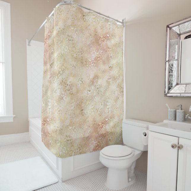 Glam Gold Rose Blush Pink Leopard Print (In Situ)