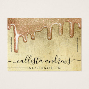 Glam Gold Thick Glitter Drips  Bracelet Display