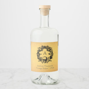 Glam gothique   Étiquette de bouteilles de liquide