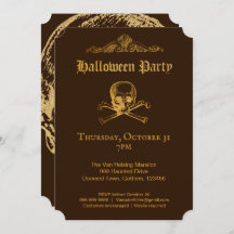 Glam gothique | Invitations | Brun