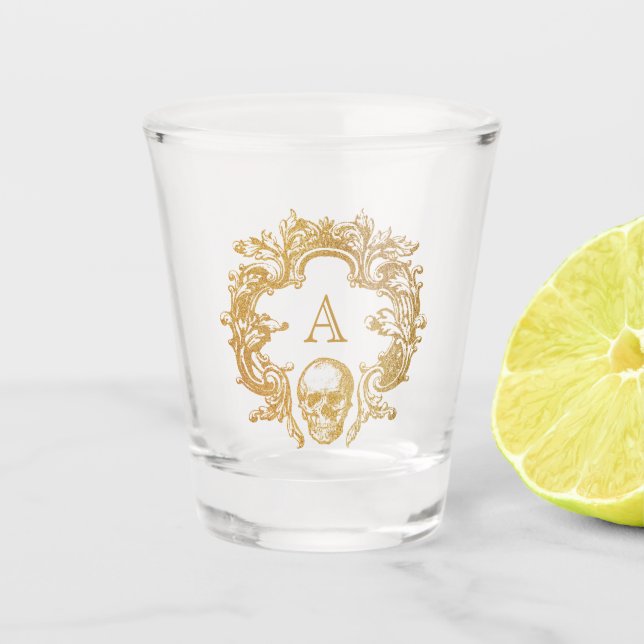 Glam gothique | Verre de tir | Or (Devant)