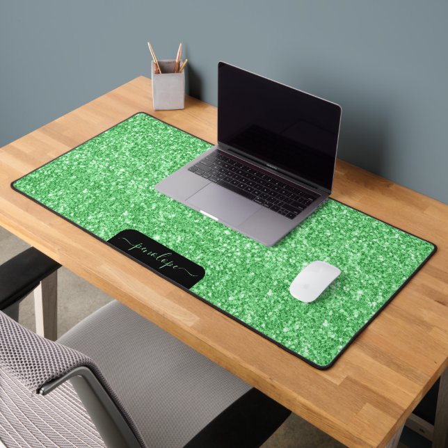 Glam Green parties scintillant texture et étincell (Bureau 2)