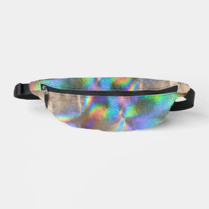 Glam Holographique Arc-en-ciel métallique de luxe