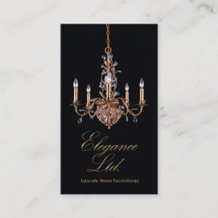 "Glam Home Decor" - Home Stager, Interior Designer Business Card